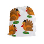 Thanksgiving turkeys Drawstring Pouches (Extra Large)