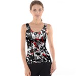 Red abstract flowers Tank Top