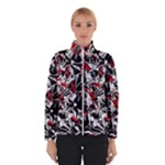 Red abstract flowers Winterwear
