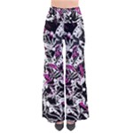 Purple abstract flowers Pants