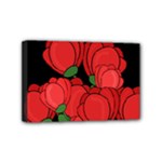 Red tulips Mini Canvas 6  x 4 