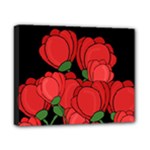 Red tulips Canvas 10  x 8 