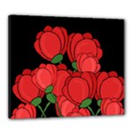 Red tulips Canvas 24  x 20 