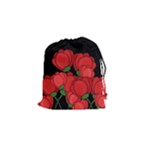 Red tulips Drawstring Pouches (Small) 