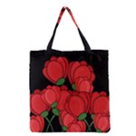 Red tulips Grocery Tote Bag