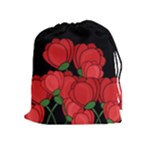 Red tulips Drawstring Pouches (Extra Large)