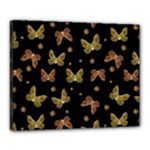 Insects Motif Pattern Canvas 20  x 16 