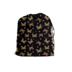Insects Motif Pattern Drawstring Pouches (Large) 
