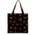 Insects Motif Pattern Zipper Grocery Tote Bag