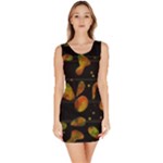 Floral abstraction Sleeveless Bodycon Dress