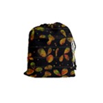 Floral abstraction Drawstring Pouches (Medium) 