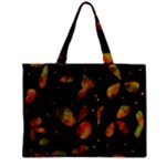 Floral abstraction Zipper Mini Tote Bag