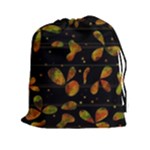 Floral abstraction Drawstring Pouches (XXL)