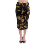Floral abstraction Midi Pencil Skirt