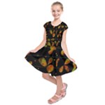 Floral abstraction Kids  Short Sleeve Dress
