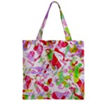 Summer Zipper Grocery Tote Bag