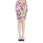 Summer Midi Wrap Pencil Skirt