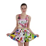 Colorful pother Mini Skirt