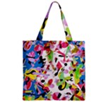 Colorful pother Zipper Grocery Tote Bag