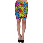 Colorful airplanes Bodycon Skirt