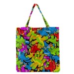 Colorful airplanes Grocery Tote Bag