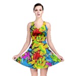 Colorful airplanes Reversible Skater Dress