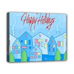 Xmas landscape - Happy Holidays Canvas 10  x 8 