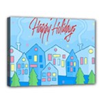 Xmas landscape - Happy Holidays Canvas 16  x 12 
