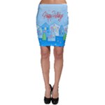 Xmas landscape - Happy Holidays Bodycon Skirt