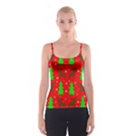 Reindeer and Xmas trees pattern Spaghetti Strap Top