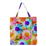Colorful Daisy Garden Grocery Tote Bag