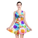 Colorful Daisy Garden Reversible Skater Dress