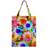 Colorful Daisy Garden Zipper Classic Tote Bag