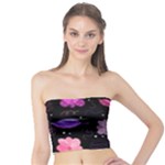 Purple and pink flowers  Tube Top