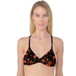 Flowers and ladybugs 2 Reversible Tri Bikini Top