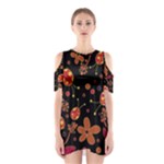 Flowers and ladybugs 2 Cutout Shoulder Dress
