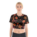 Flowers and ladybugs 2 Cotton Crop Top
