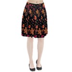 Flowers and ladybugs 2 Pleated Skirt