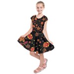 Flowers and ladybugs 2 Kids  Short Sleeve Dress