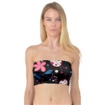 Pink ladybugs and flowers  Bandeau Top