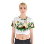 Barefoot in the grass Cotton Crop Top