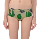 Cactuses Mid-Waist Bikini Bottoms