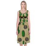 Cactuses Midi Sleeveless Dress
