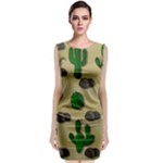 Cactuses Classic Sleeveless Midi Dress