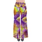 Golden Violet Crystal Palace, Abstract Cosmic Explosion Pants