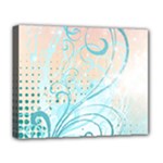 Pink Blue Pattern Deluxe Canvas 20  x 16  (Stretched)