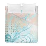 Pink Blue Pattern Duvet Cover Double Side (Full/ Double Size)