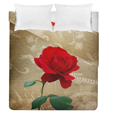 Red Rose Art Duvet Cover Double Side (Queen Size) from UrbanLoad.com