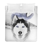 Wolf Moon Mountains Duvet Cover Double Side (Full/ Double Size)