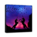 Unicorn Sunset Mini Canvas 6  x 6  (Stretched)